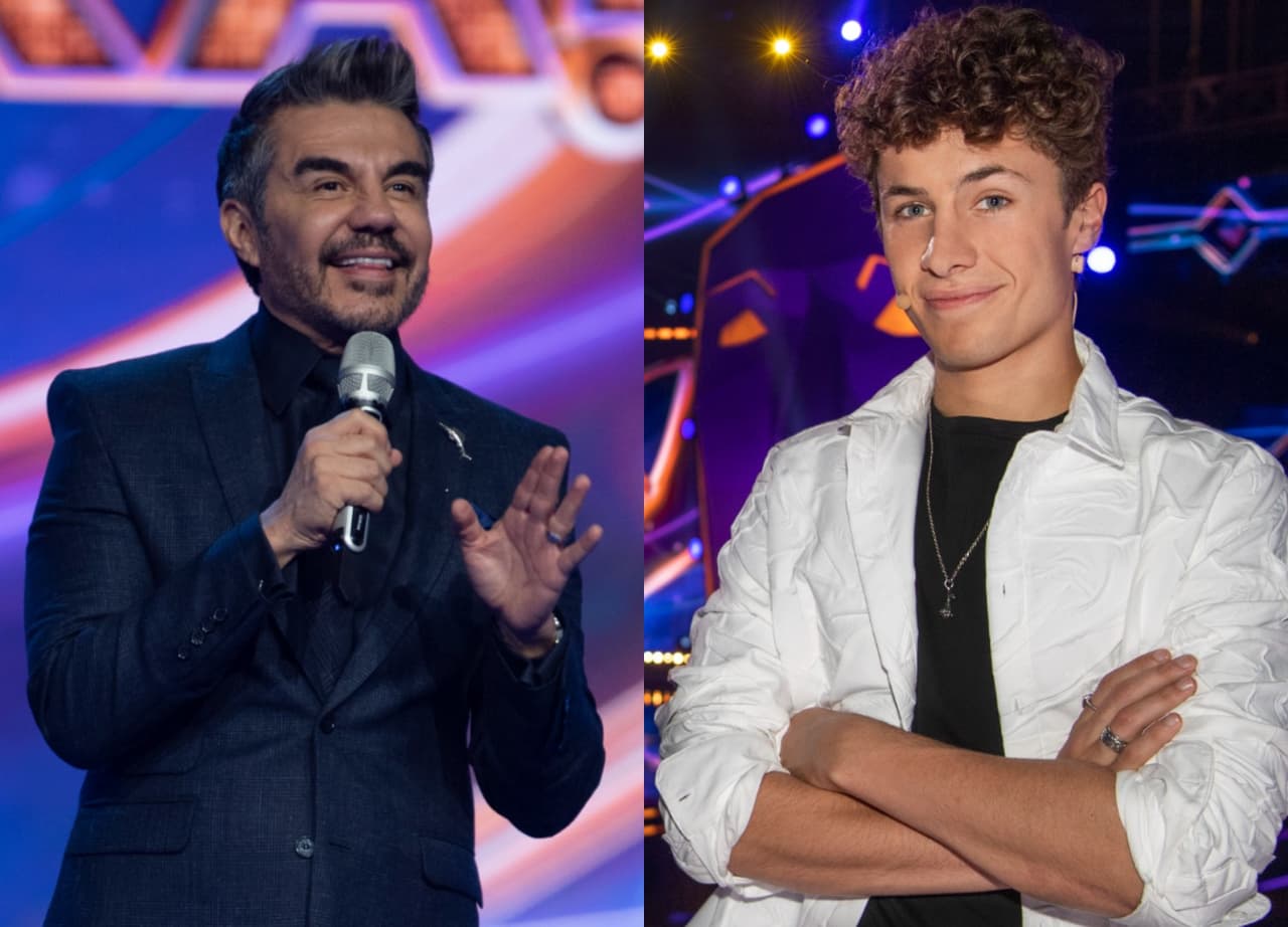 Adrián Uribe se avienta del paracaídas con Juanpa Zurita