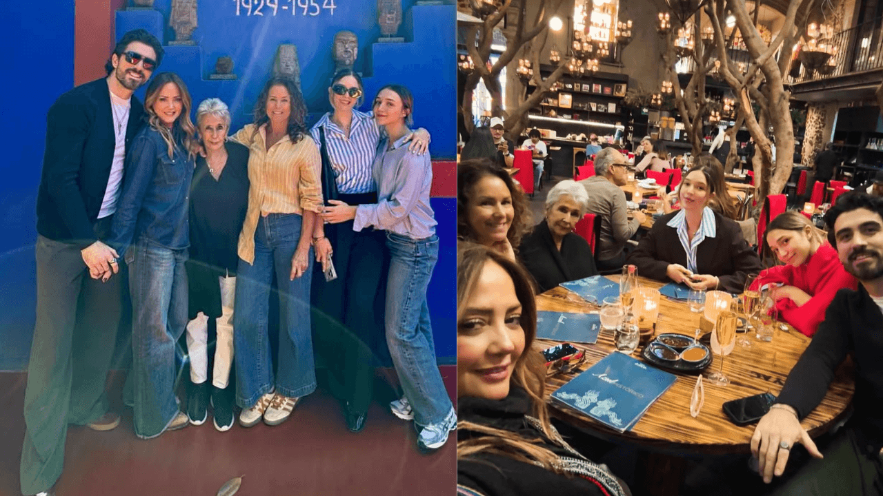 Andrea Legarreta publica inesperadas fotos con sus hijas y su novio; él reacciona y envía mensaje