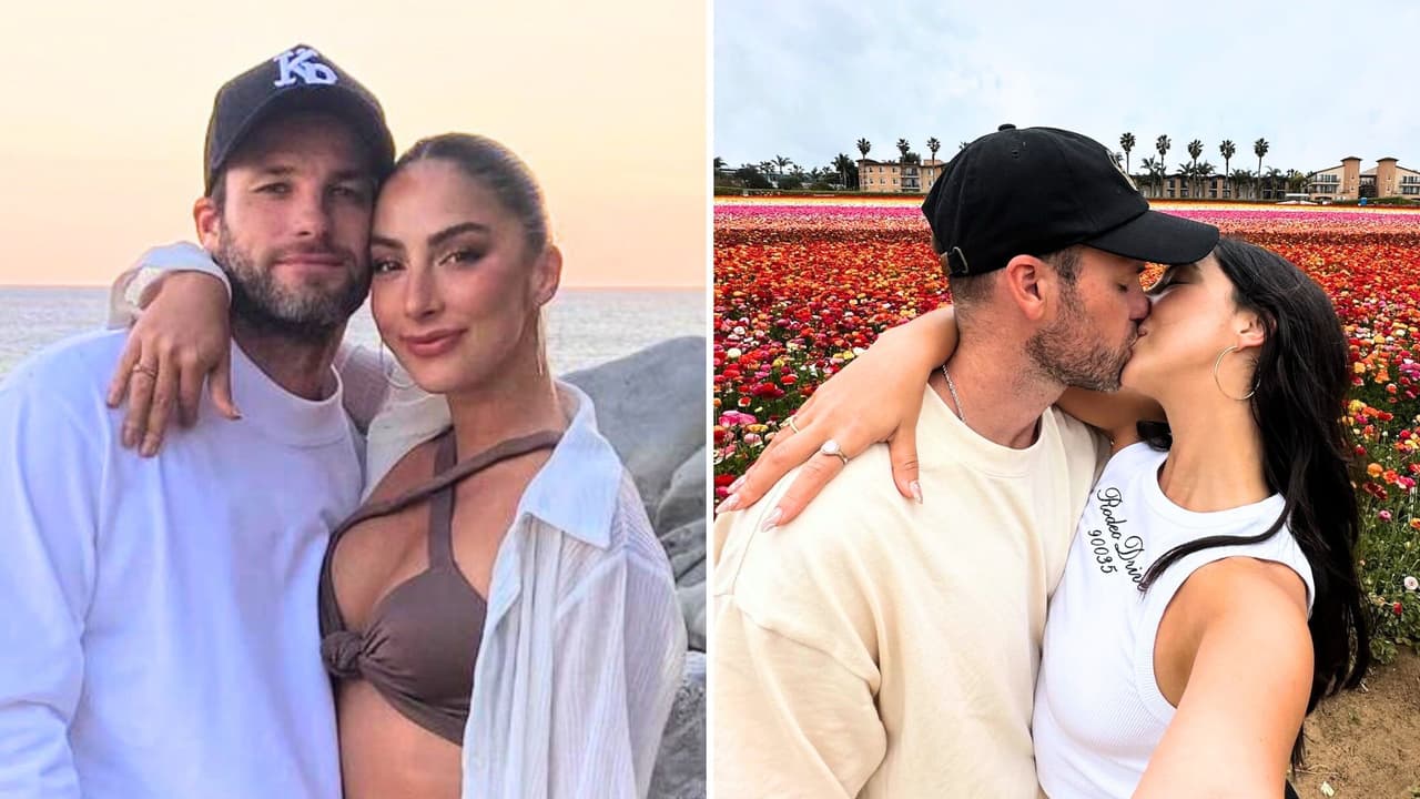 María Chacón y su novio