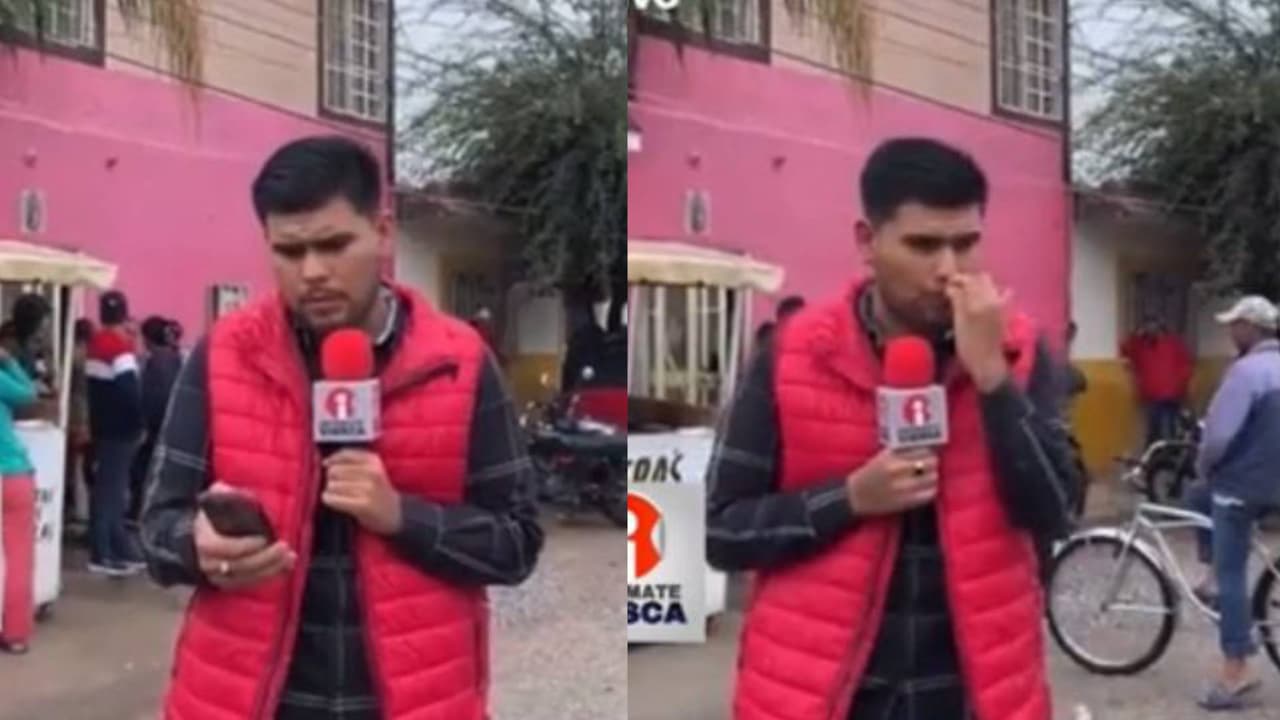 Reportero llega a cubrir una muerte y se entera que es su primo en plena transmisión
