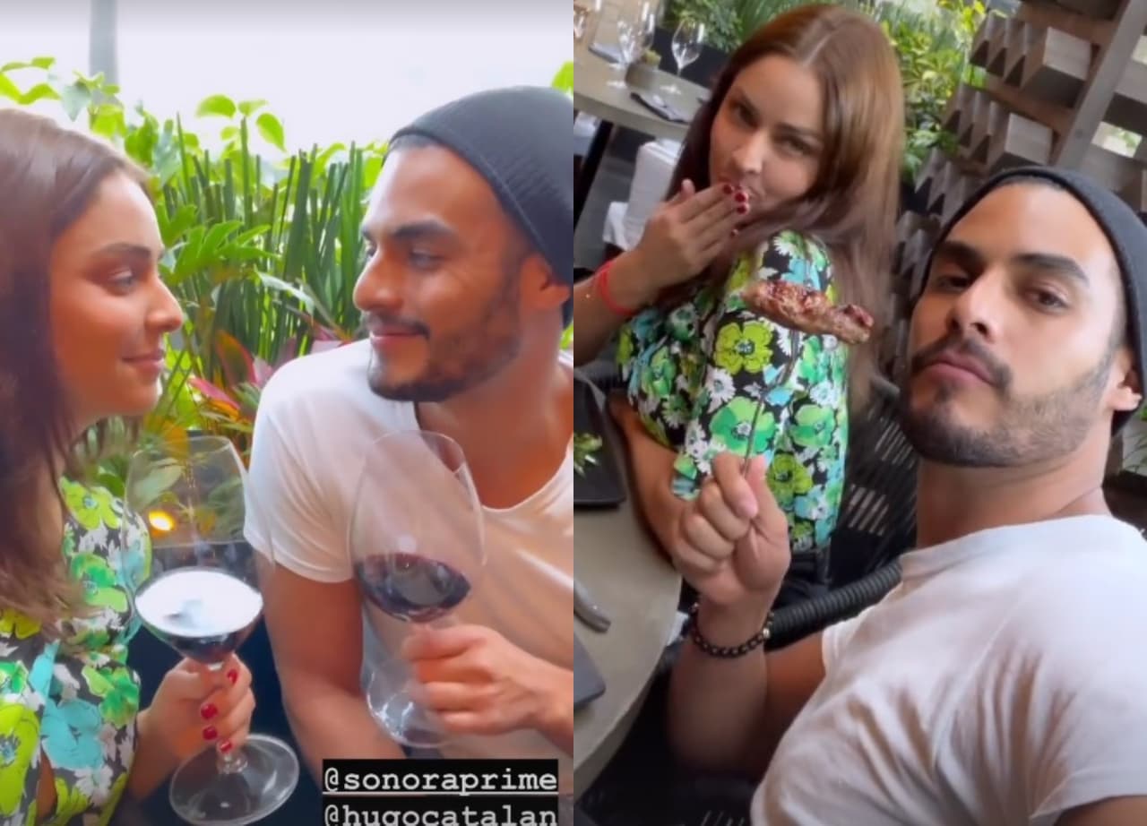 Claudia Martín y Hugo Catalán comparten cita romántica