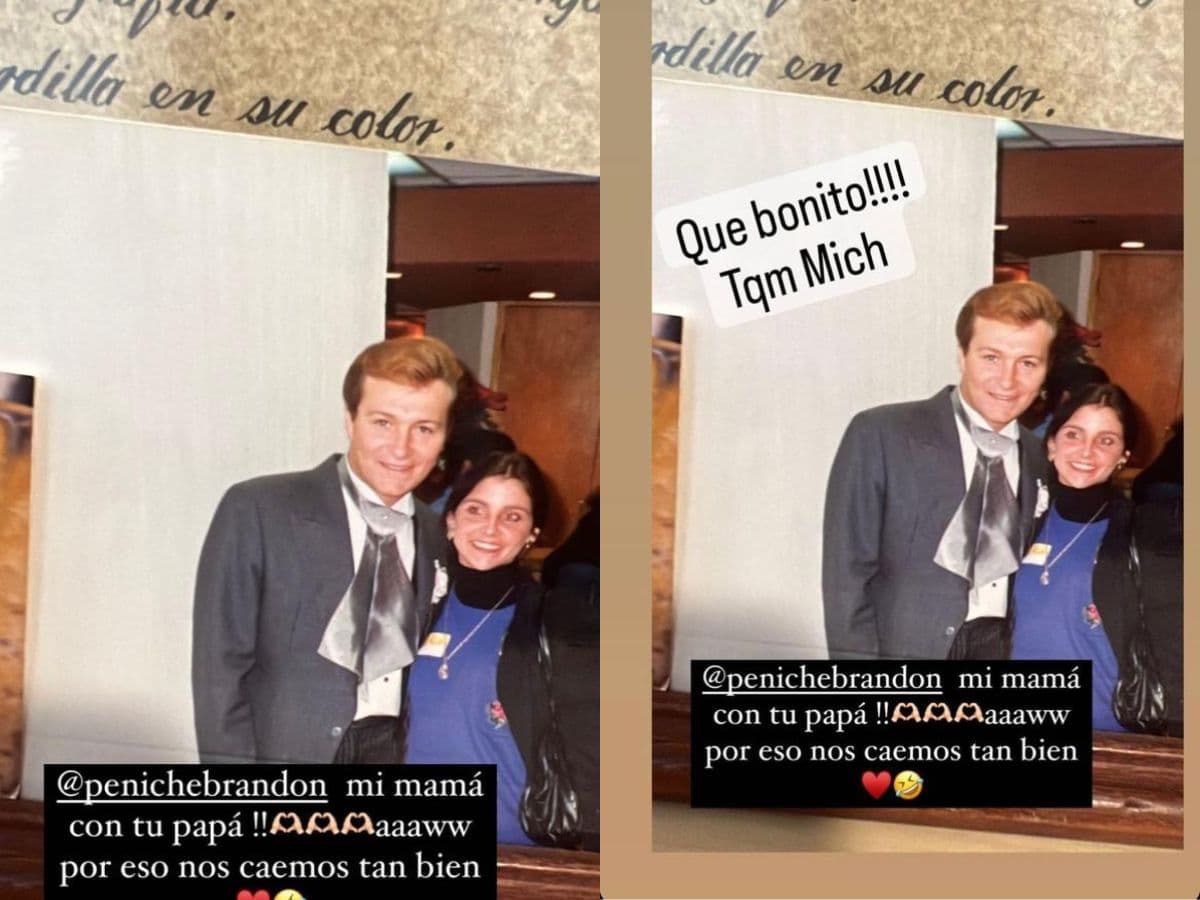 Arturo Peniche y su foto con la mamá de Michelle Renaud.