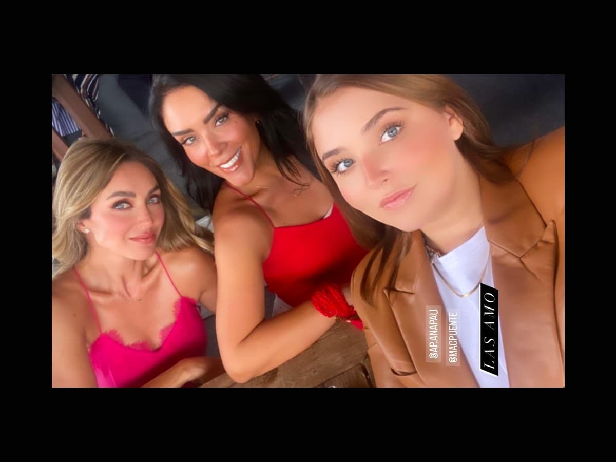 Anahí demuestra con foto que su sobrina y hermana son sus clones.