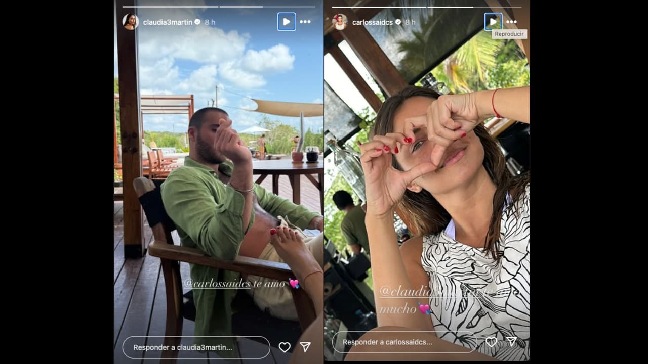 Carlos Said y Claudia Martín disfrutan de su relación en misterioso lugar