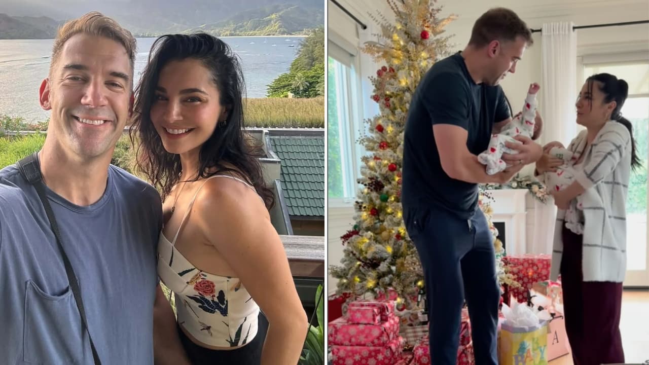 Martha Higareda derrite las redes al mostrar su Navidad al lado de su esposo Lewis Howes y sus gemelas recién nacidas