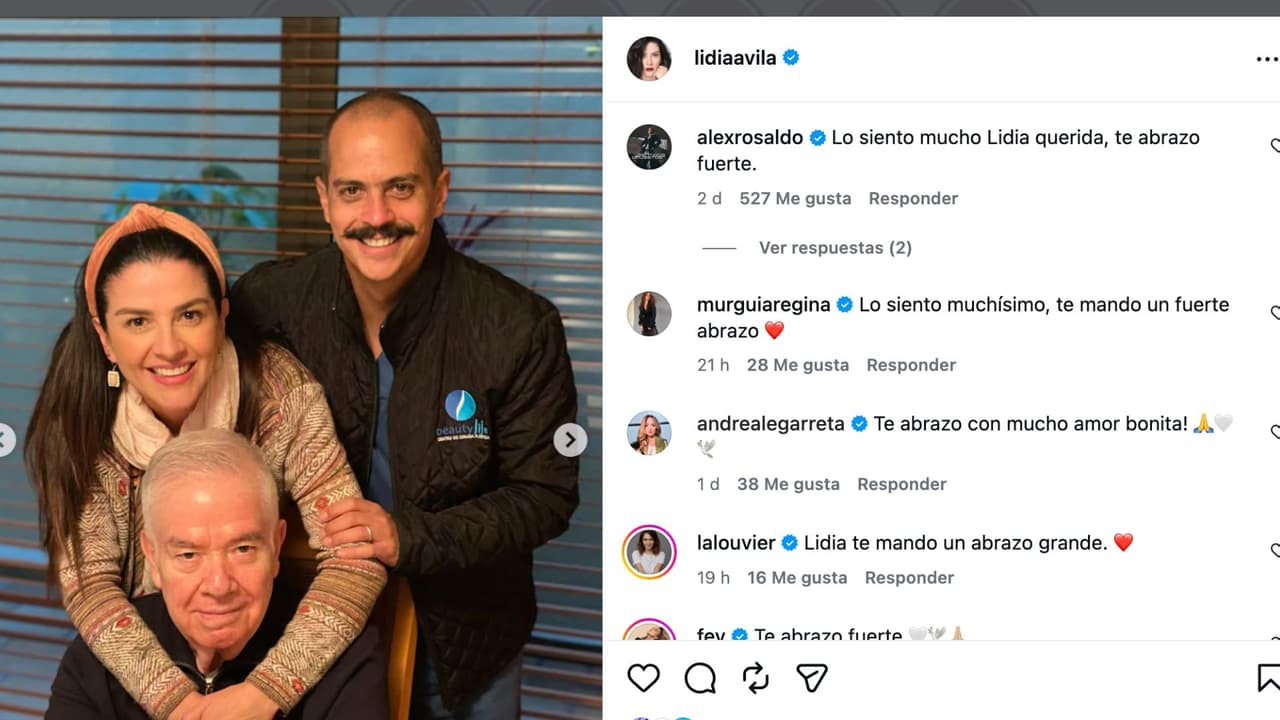 Lidia Ávila se despide de su papá.