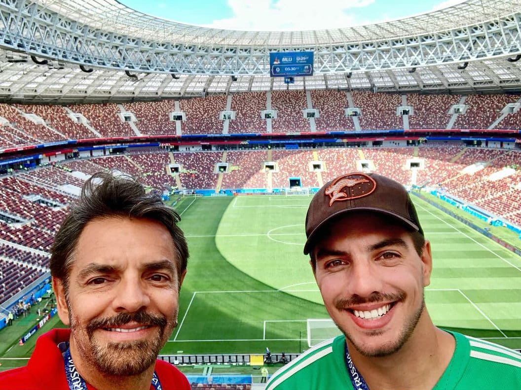 Vadhir Derbez y Eugenio Derbez están en Rusia 2018