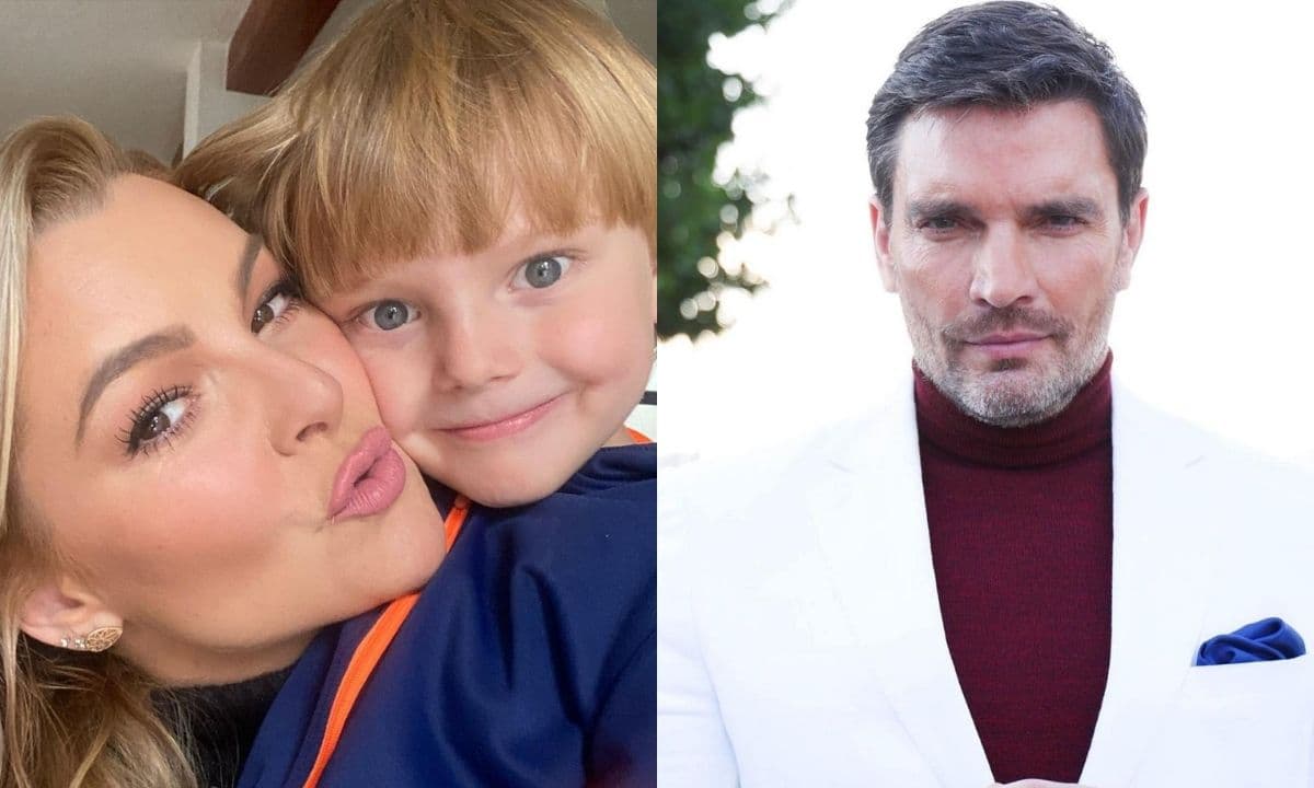 El actor compartió una foto inédita junto al pequeño Matías