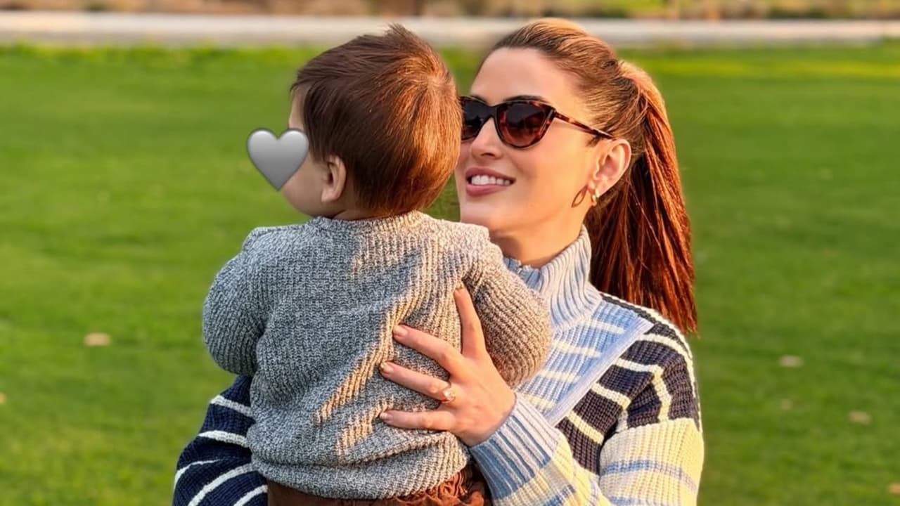 Sofía Rivera Torres junto a su hijo Ferrán