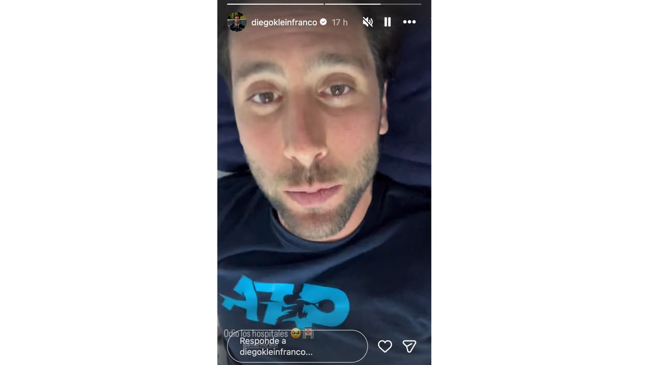 Diego Klein revela que está hospitalizado.