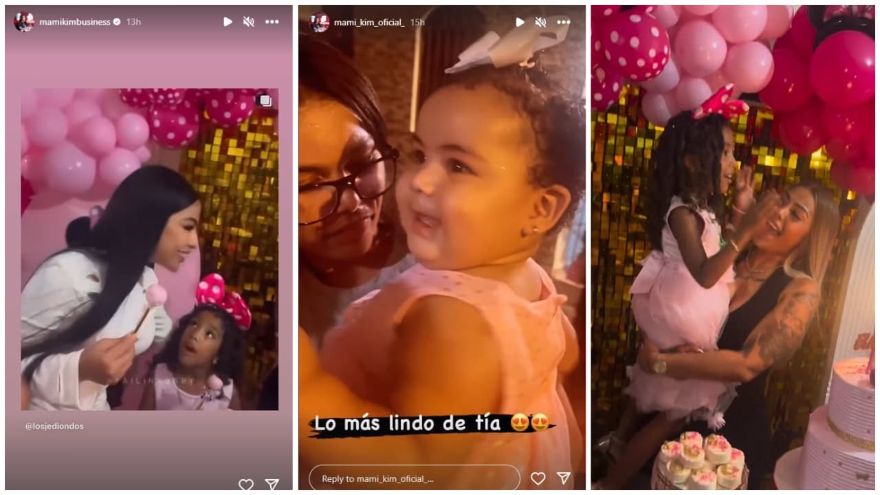 Yailin asiste a la fiesta de su sobrina