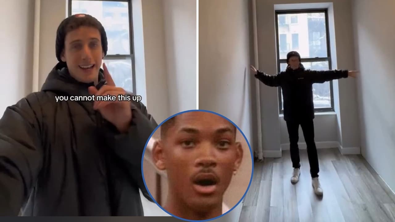 Omer Labock, influencer y agente inmobiliario, mostró el departamento más pequeño de Nueva York
