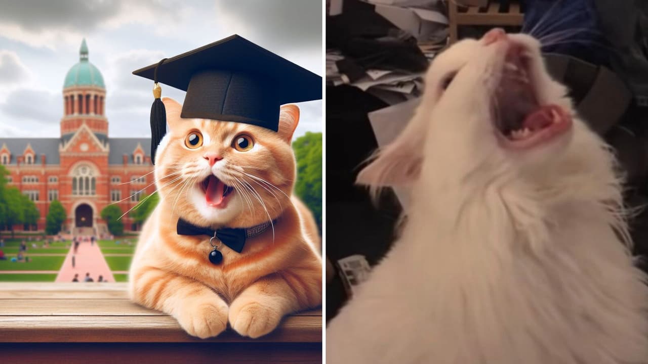 Universidad otorga doctorado honorífico a un gato en Estados Unidos: lleva 4 años en el campus