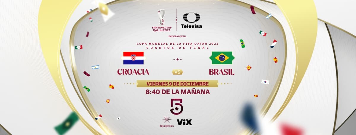 Croacia vs Brasil: ¿Cuándo y dónde ver el partido de cuartos de final de Qatar 2022?