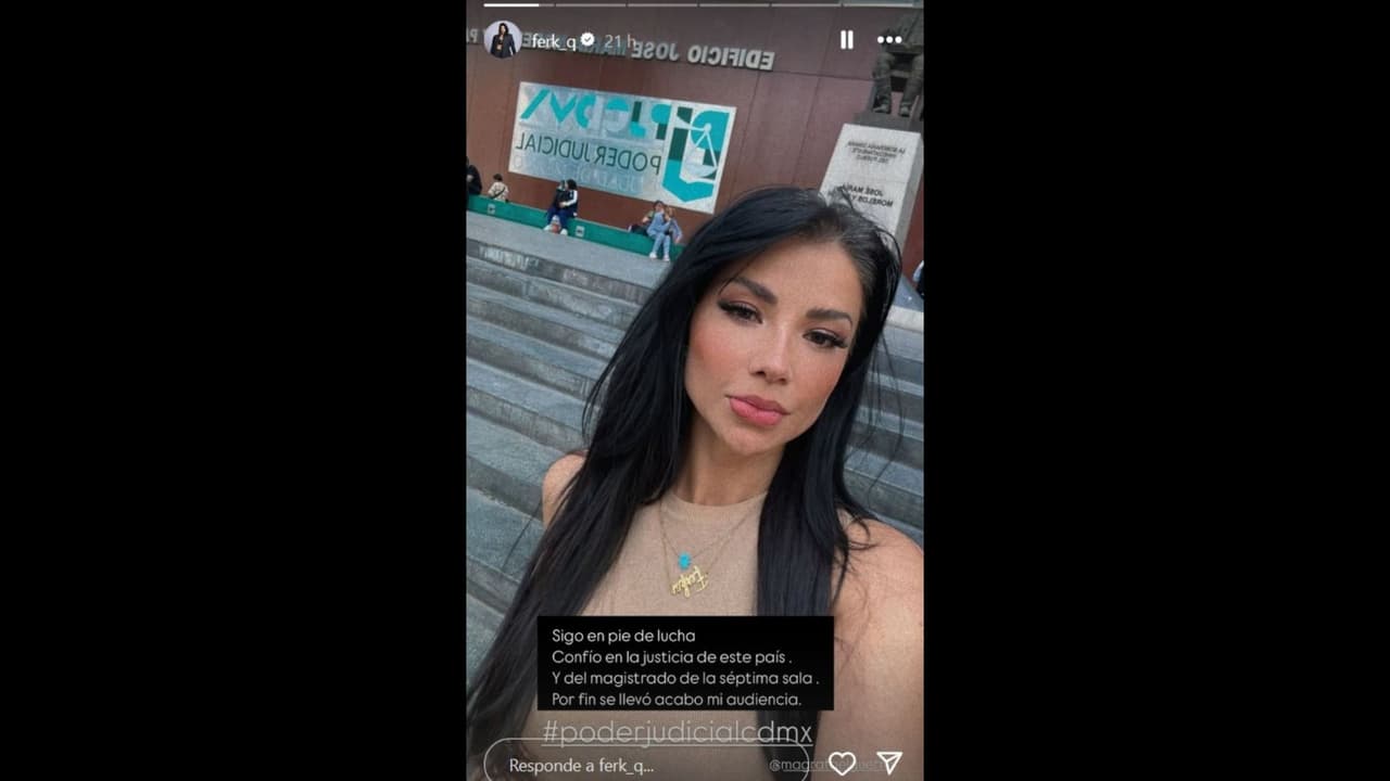 Ferka acudió a los juzgados para exigir que Christian Estrada pague la pensión alimenticia de su hijo