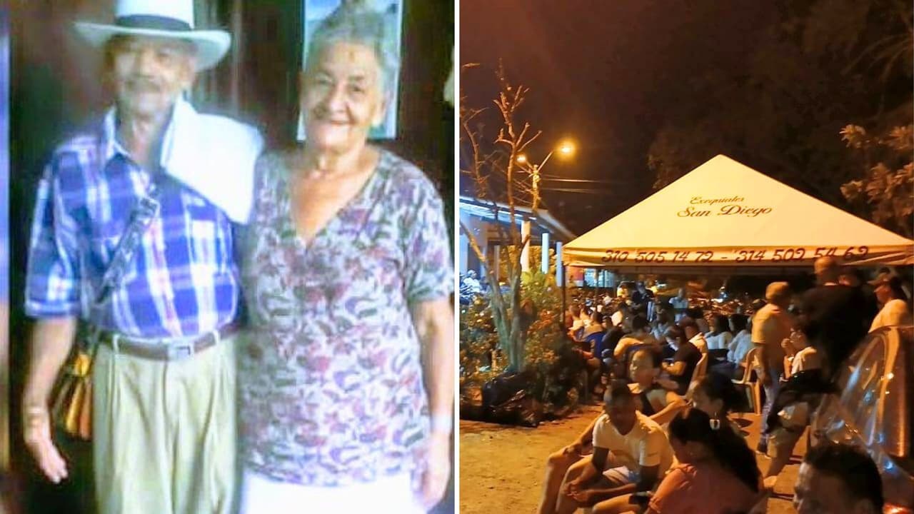 Familiares y amigos se reunieron para despedir a la pareja colombiana que falleció el mismo día