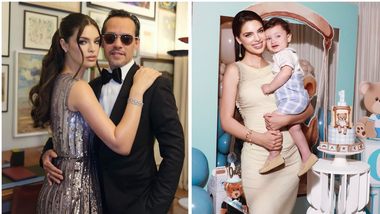 Esposa de Marc Anthony celebra el primer cumpleaños de su hijo, el cantante no pudo estar presente