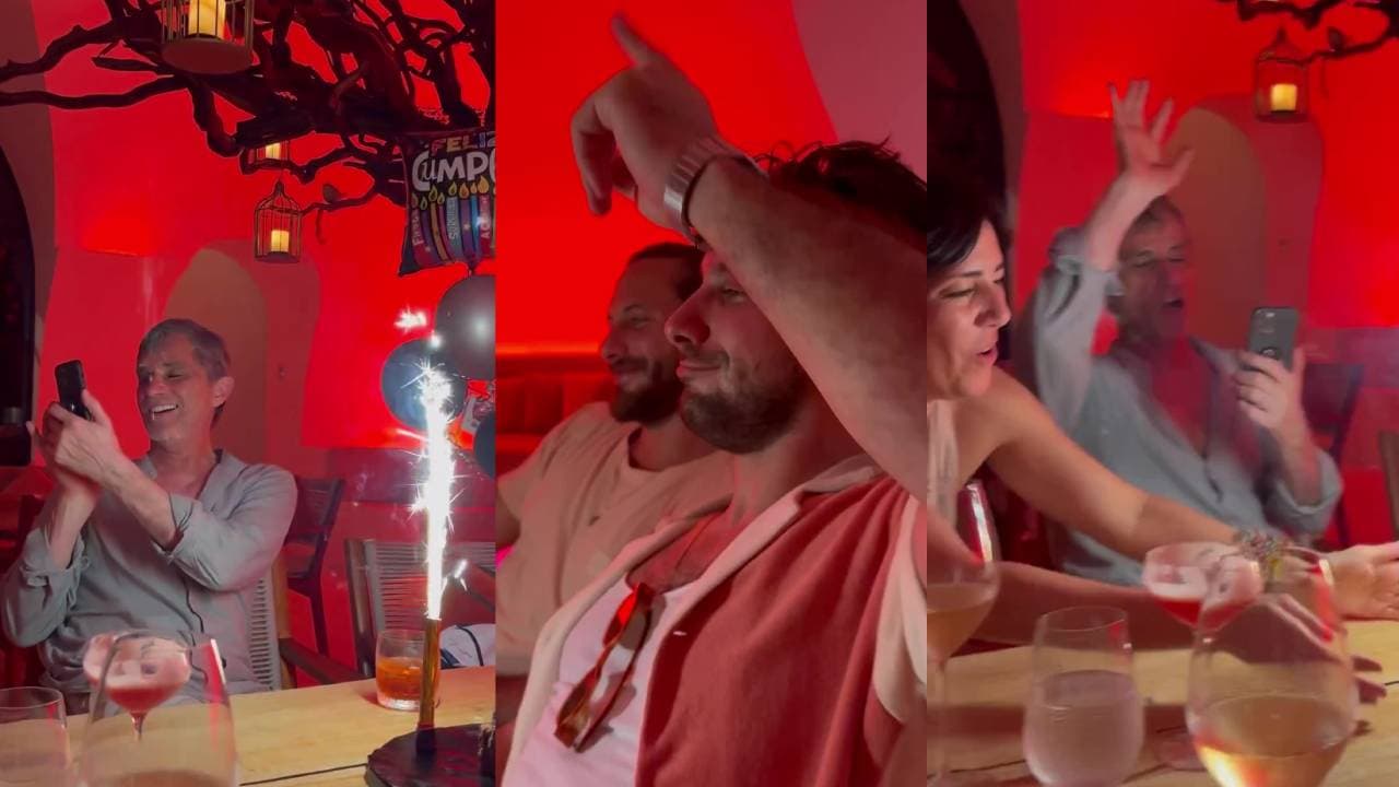 Camila Valero mostró cuando le cantaron Las Mañanitas al actor