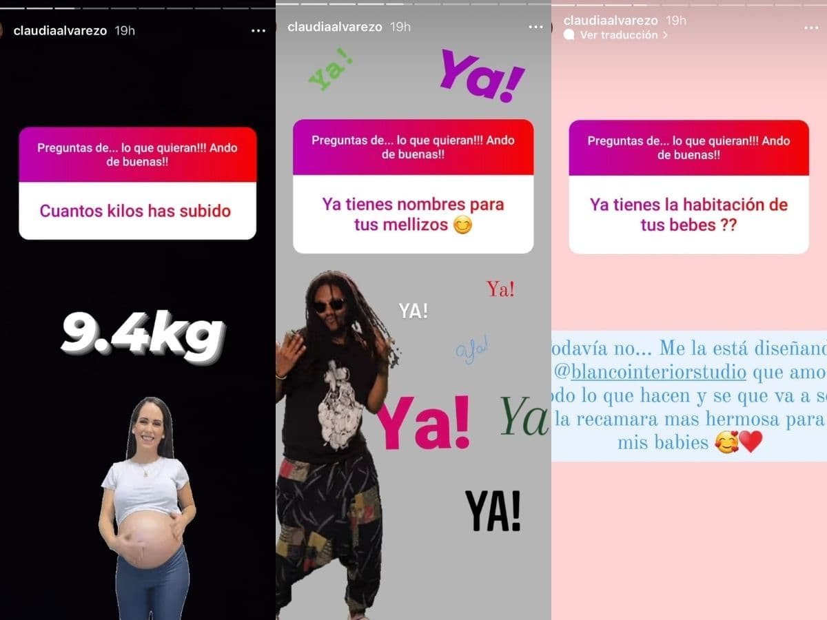 Claudia Álvarez se sincera y destapa cuántos kilos ha subido en su embarazo.