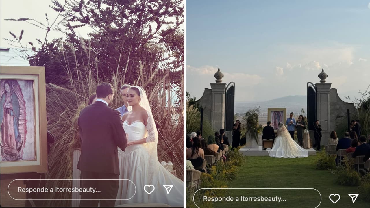 Boda religiosa de Alejandra Capetillo, hija de Biby Gaytán y Eduardo Capetillo.