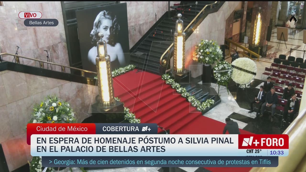 Así luce el Palacio de Bellas Artes en el homenaje a Silvia Pinal