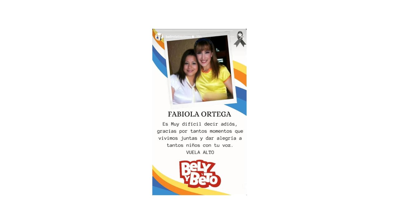 Así despidió Belinda Treviño a su excompañera.