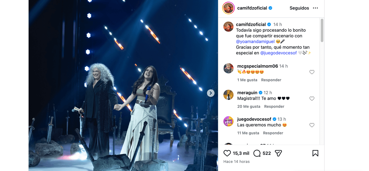 Camila Fernández deja en shock al mandarle, con voz entrecortada, mensaje a Lupita D’Alessio y Amanda Miguel