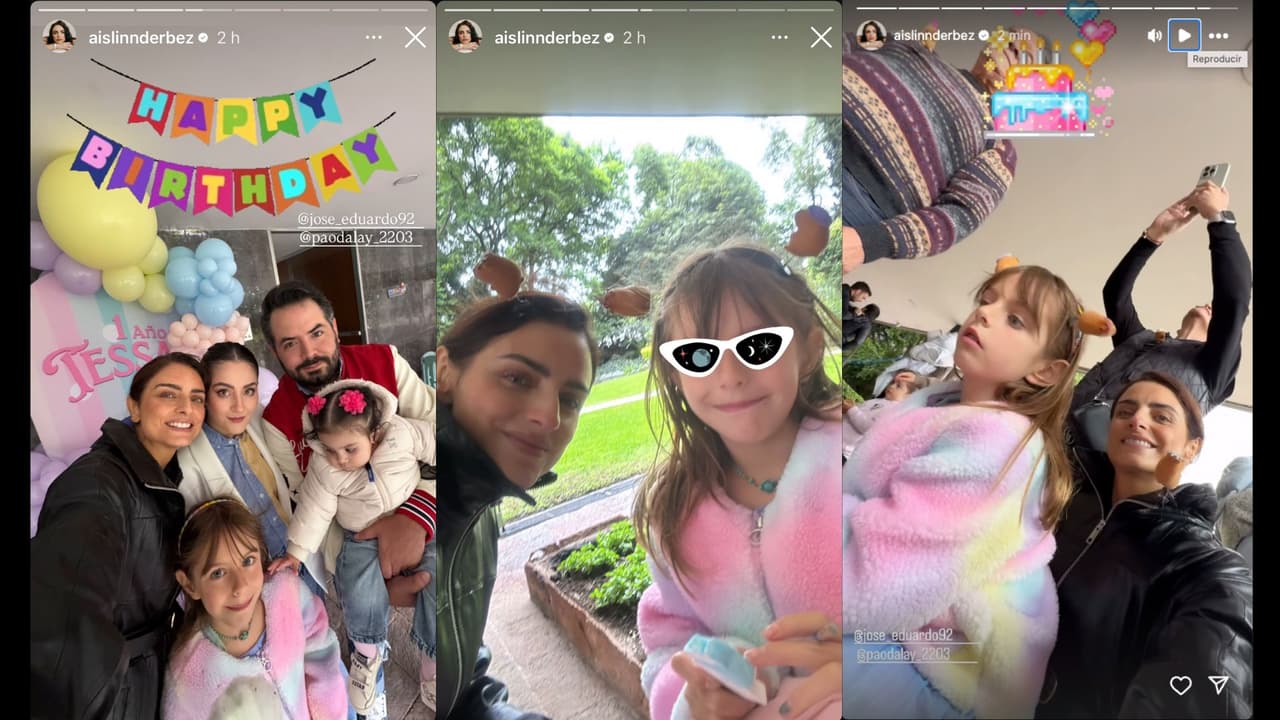 Aislinn Derbez y Kailani asistieron a la fiesta de cumpleaños de la hija de José Eduardo Derbez