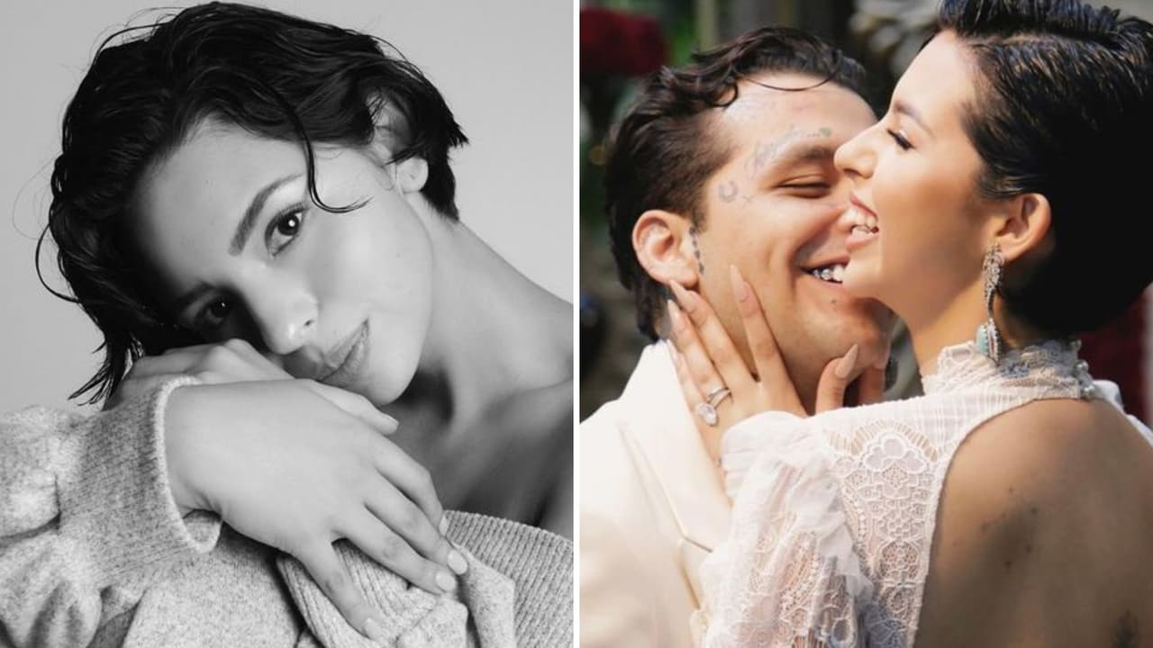 Ángela Aguilar, con beso y en bikini, exhibe ‘luna de miel’ con Nodal (foto)