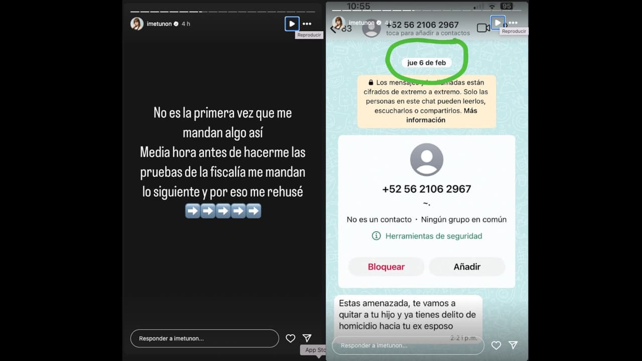 Imelda Tuñón revela que fue amenazada el día que acudió a la Fiscalía a hacerse las pruebas correspondientes tras la demanda de Maribel Guardia