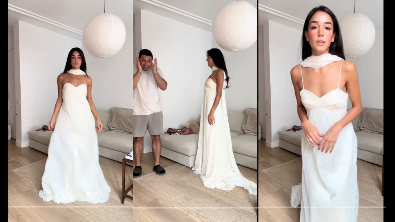 Ale Capetillo mostró a sus seguidores el vestido de bodas que no pudo usar
