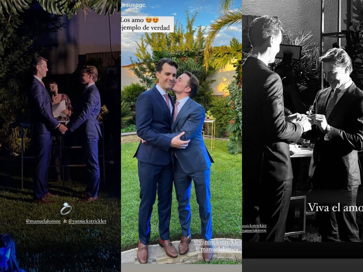 Así fue la boda de Yannick, hijo de René Strickler.