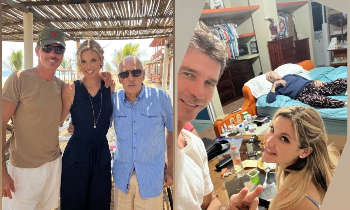 El actor compartió las imágenes tras el mensaje de su papá