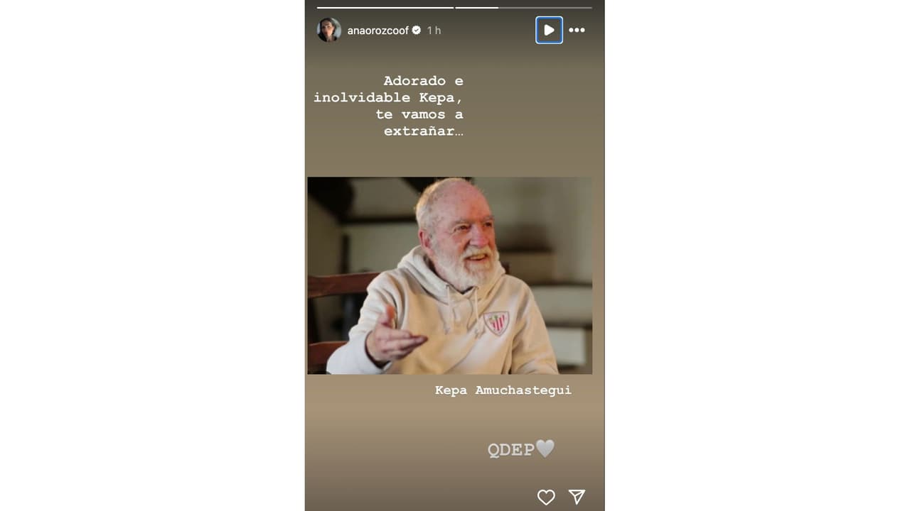 Ana María Orozco despide a Kepa Amuchastegui.