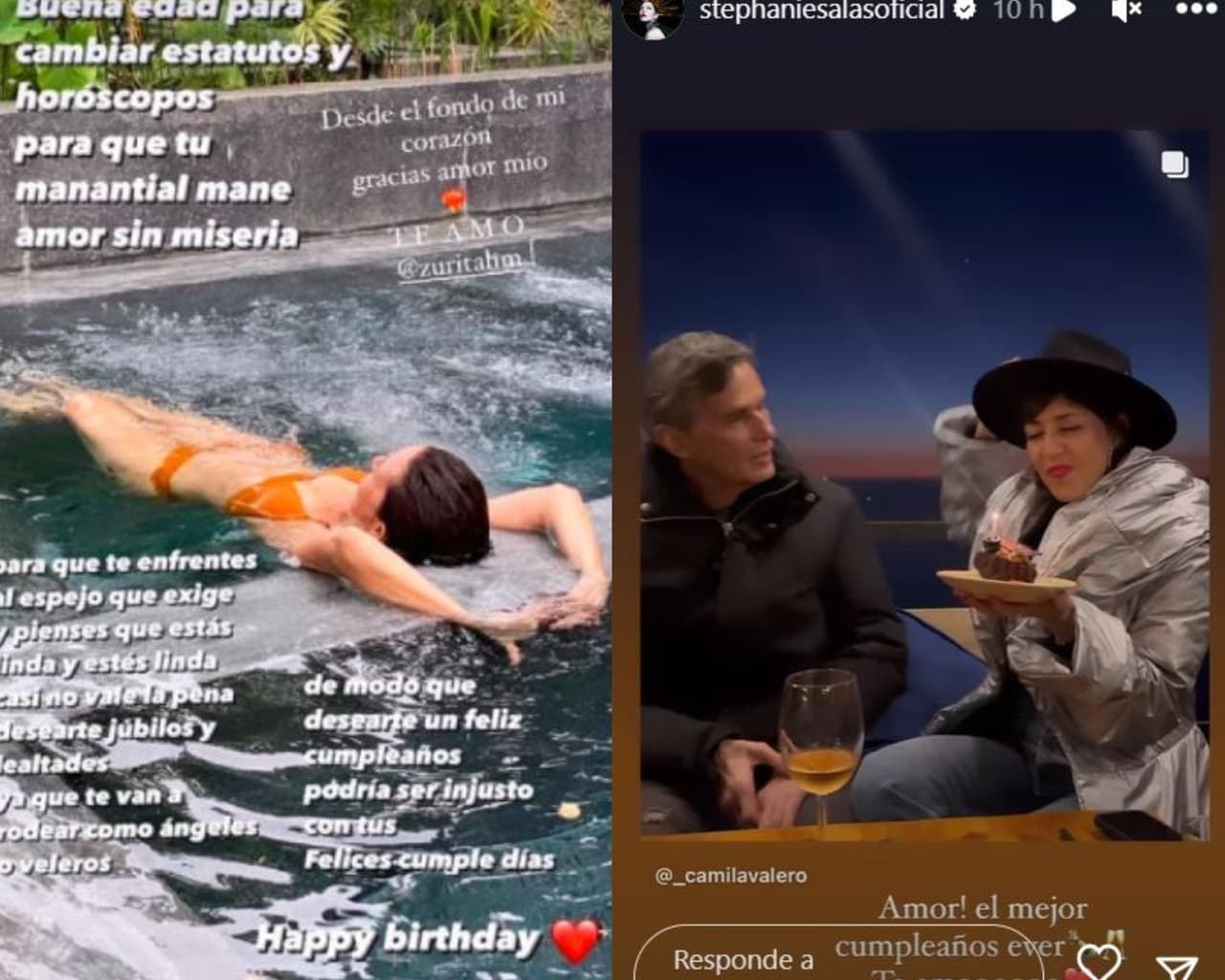 Humberto Zurita celebra a Stephanie Salas.