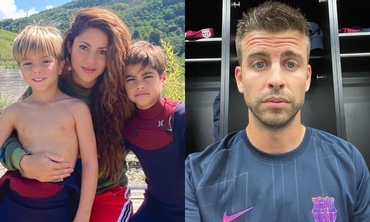 Así se deja ver Shakira con sus hijos tras video de Piqué con su novia