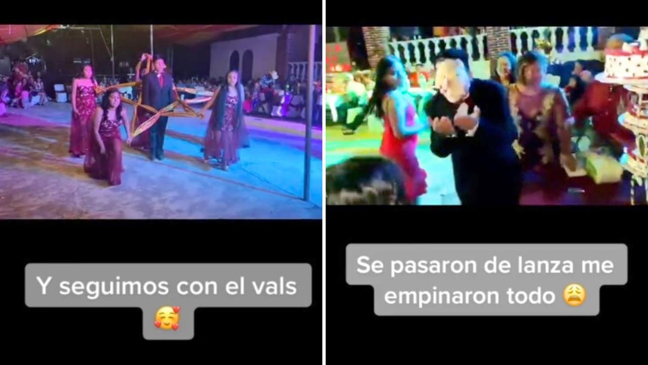 Franco bailó el vals y hasta lo lanzaron al pastel