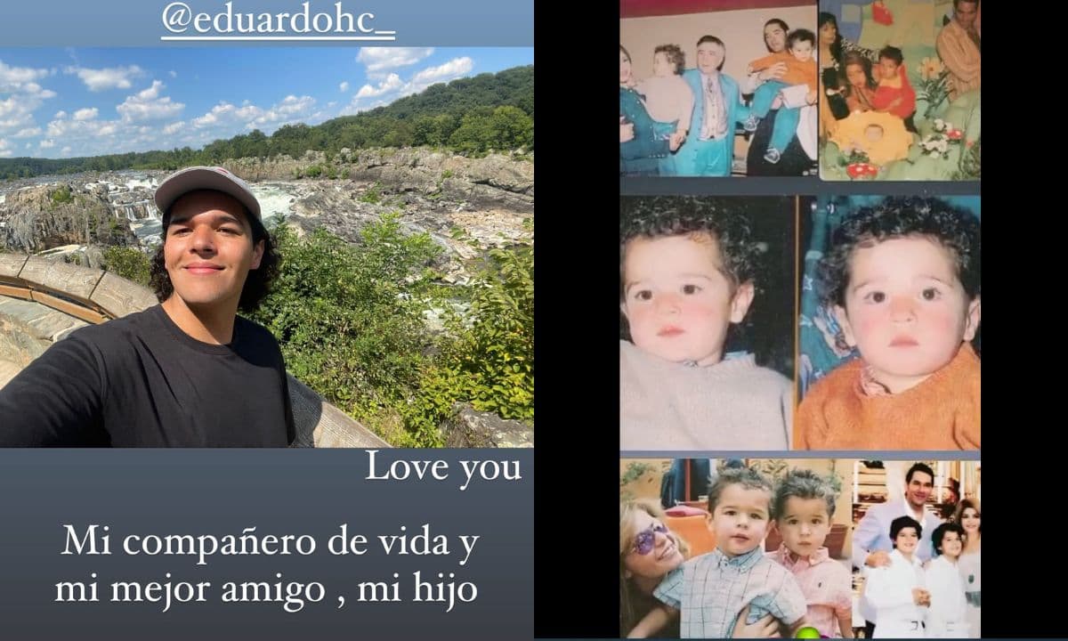 La actriz mostró lo mucho que cambiaron los gemelos, Eduardo y Roberto