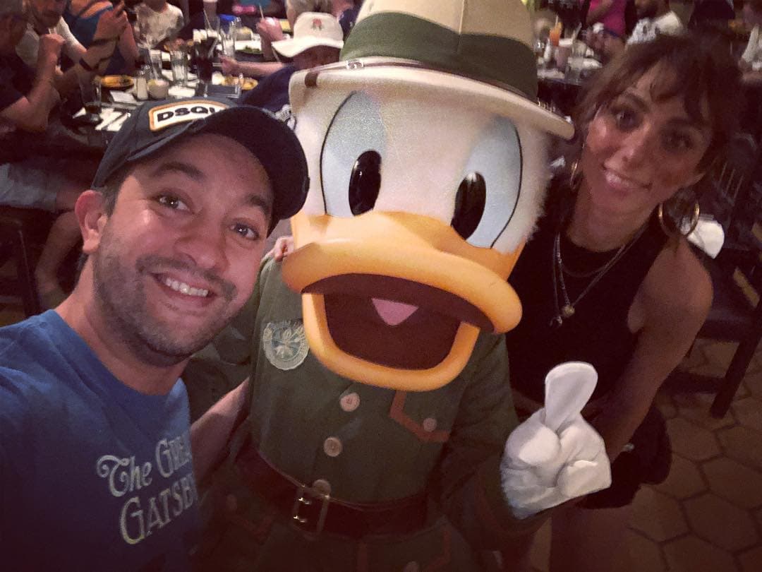 La pareja se fue de vacaciones