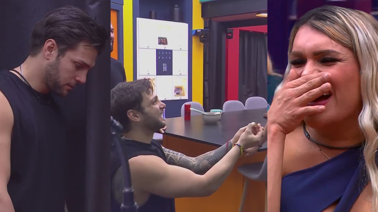 Nicola, arrodillado, le pide matrimonio a Wendy; ella lo desprecia con fuertes palabras