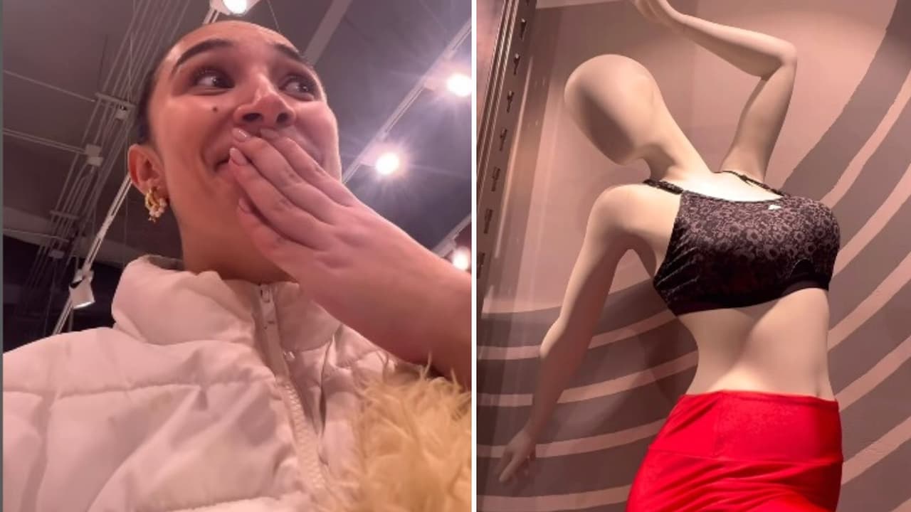Joven encuentra un maniquí con su mismo tipo de cuerpo y llora de felicidad: recibe burlas en redes