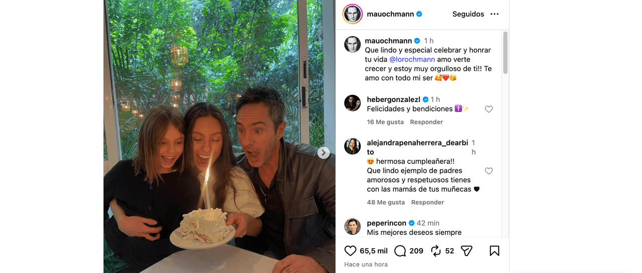 Mauricio Ochmann impacta al publicar foto con exesposa y no es Aislinn Derbez: así se ven juntos