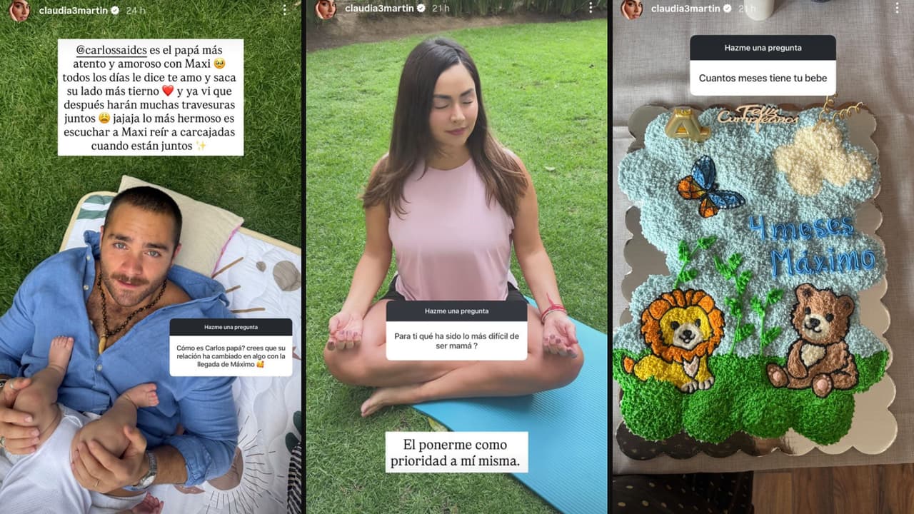 Claudia Martín habla sobre la relación de Carlos Said con su hijo y los cambios tras la maternidad