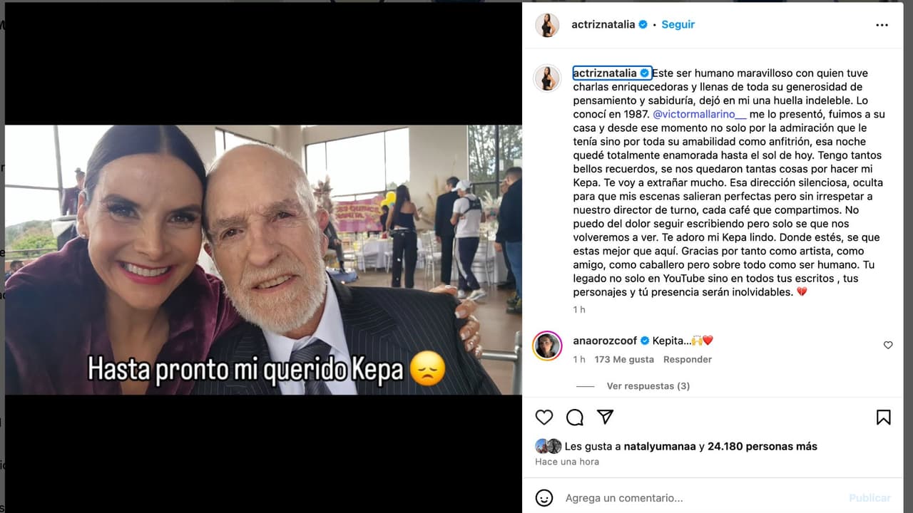 Natalia Ramirez llora la muerte de Kepa Amuchastegui.