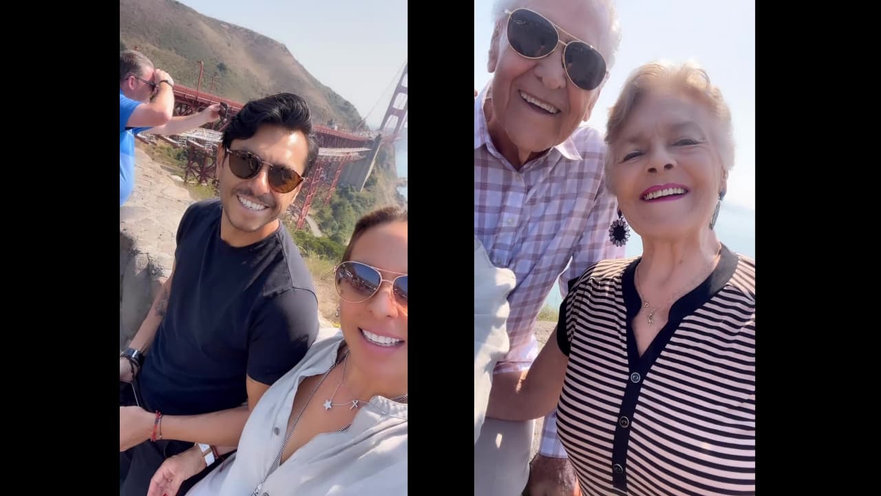 La actriz mostró cuando visitaron el Golden Gate