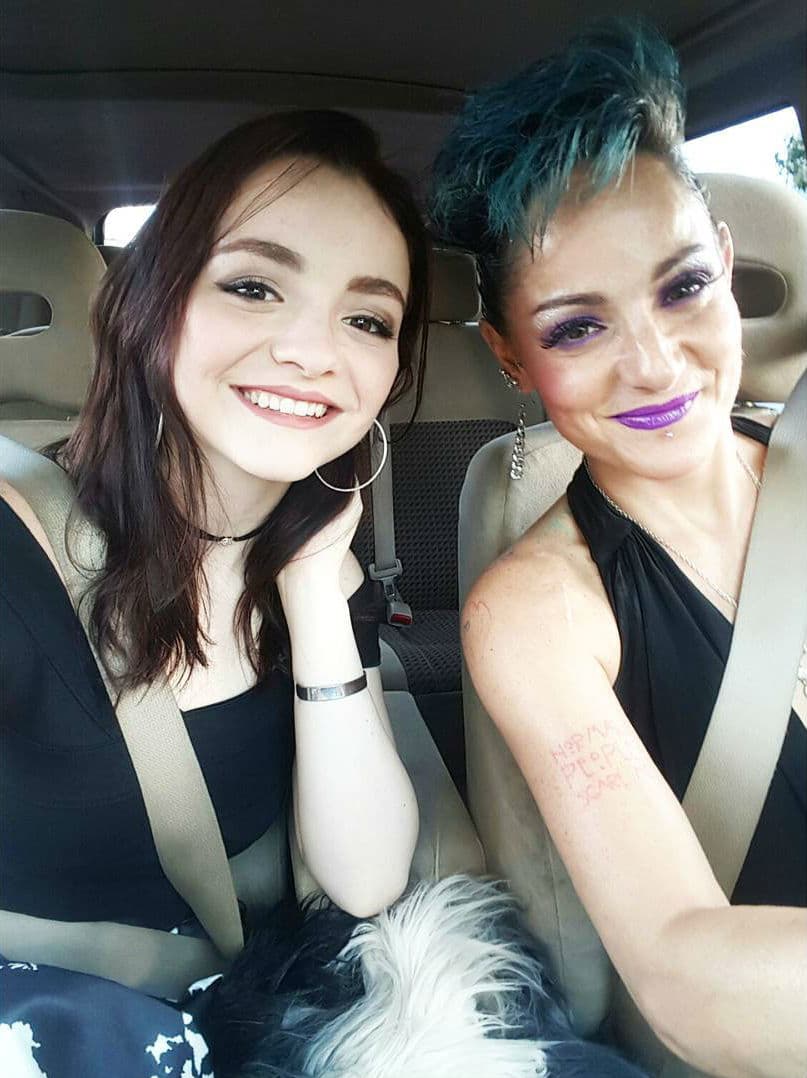 Lolita y su hija son grandes amigas.