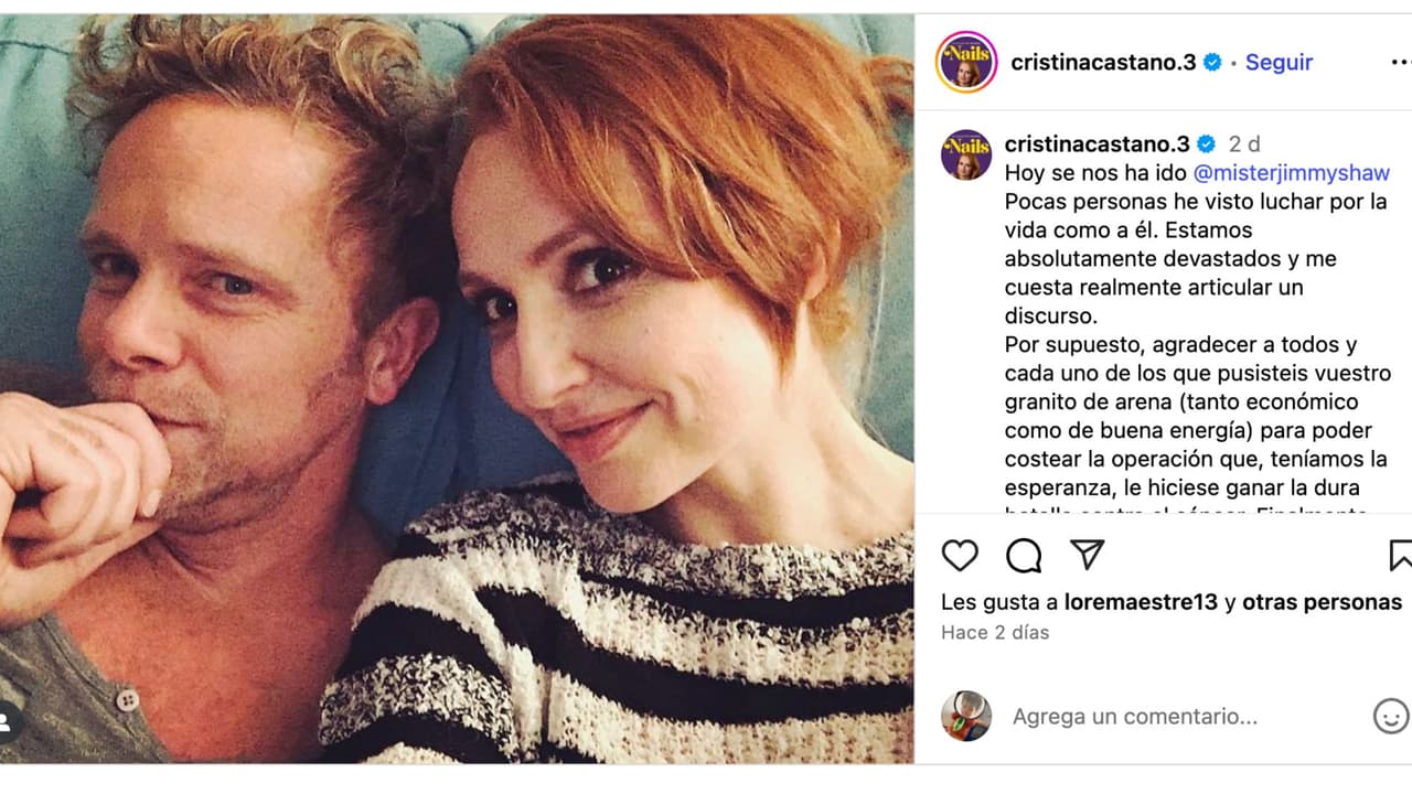 Cristina Castaño se despide de Jimmy Shaw.