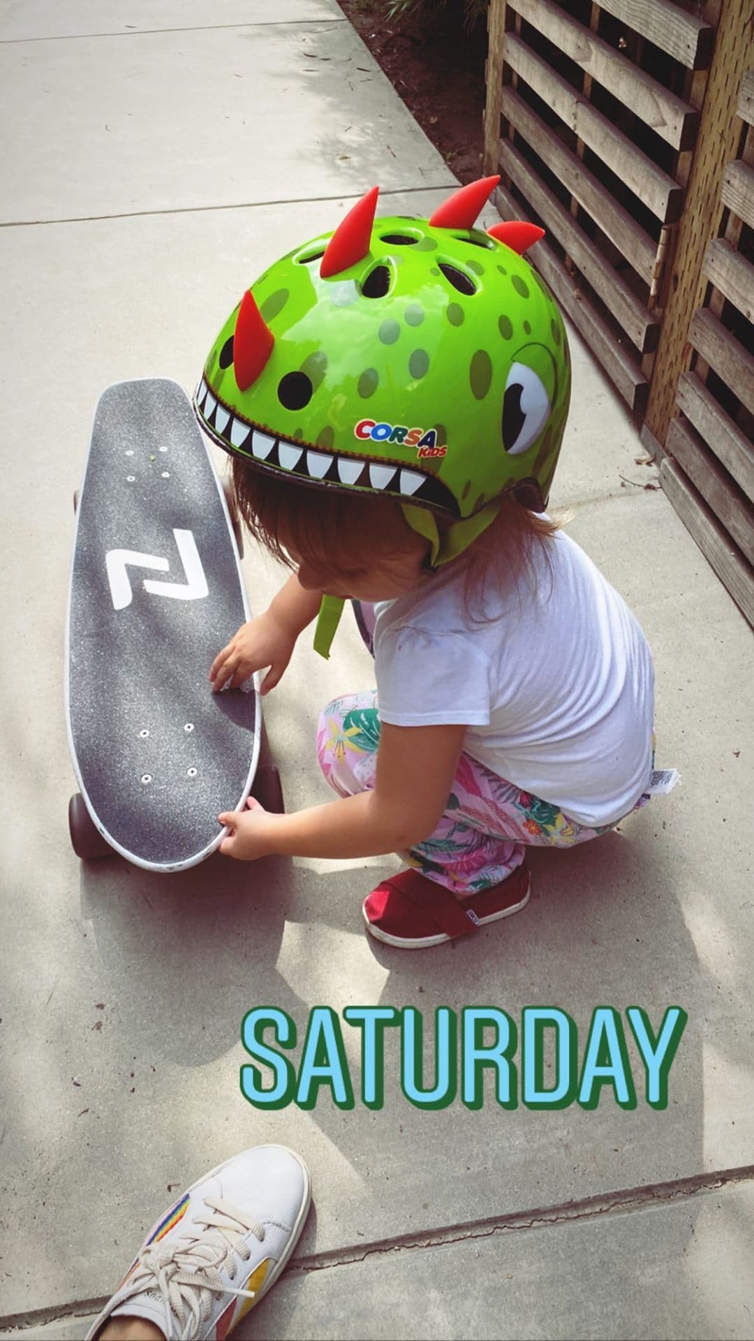 Kailani impresionó a los fans de su mamá con su gusto por las patinetas.