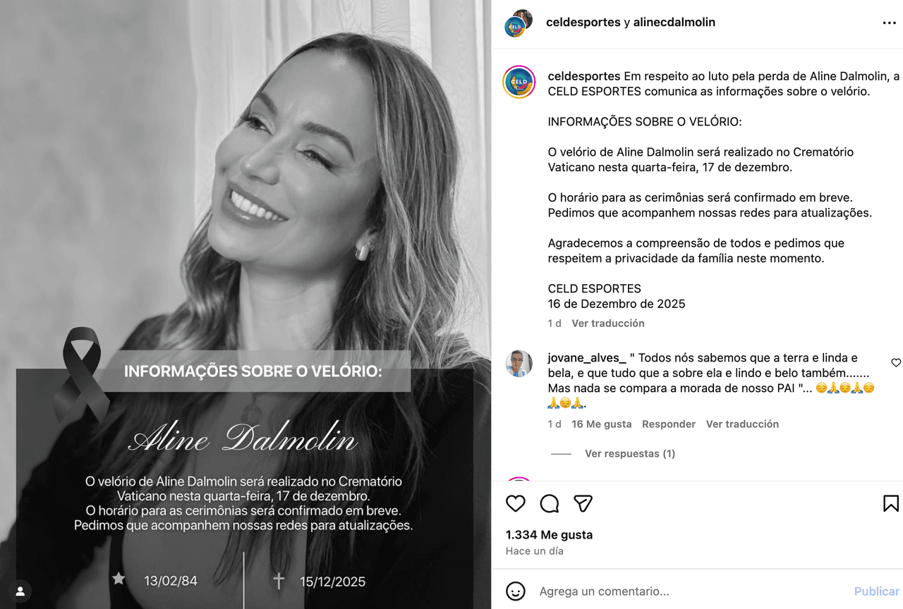 Aline Cristina Dalmolin, influencer brasileña.