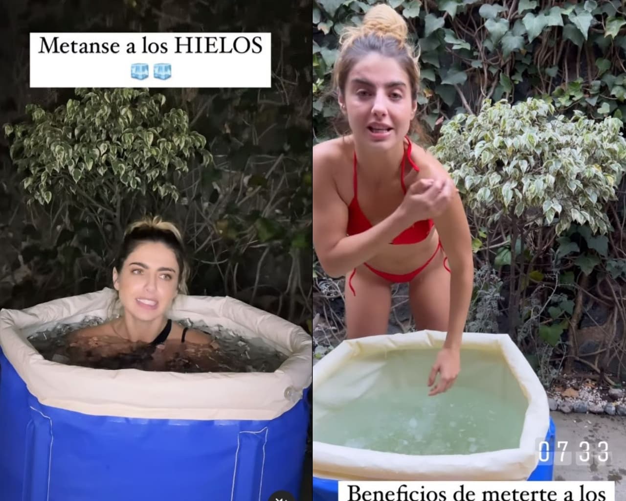 La actriz dejó a sus seguidores con la boca abierta al mostrar el resultado en su cuerpo de bañarse en hielos.